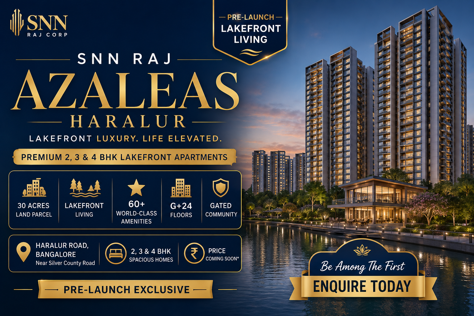 SNN Raj Azaleas Haralur - Luxury Apartments Bangalore