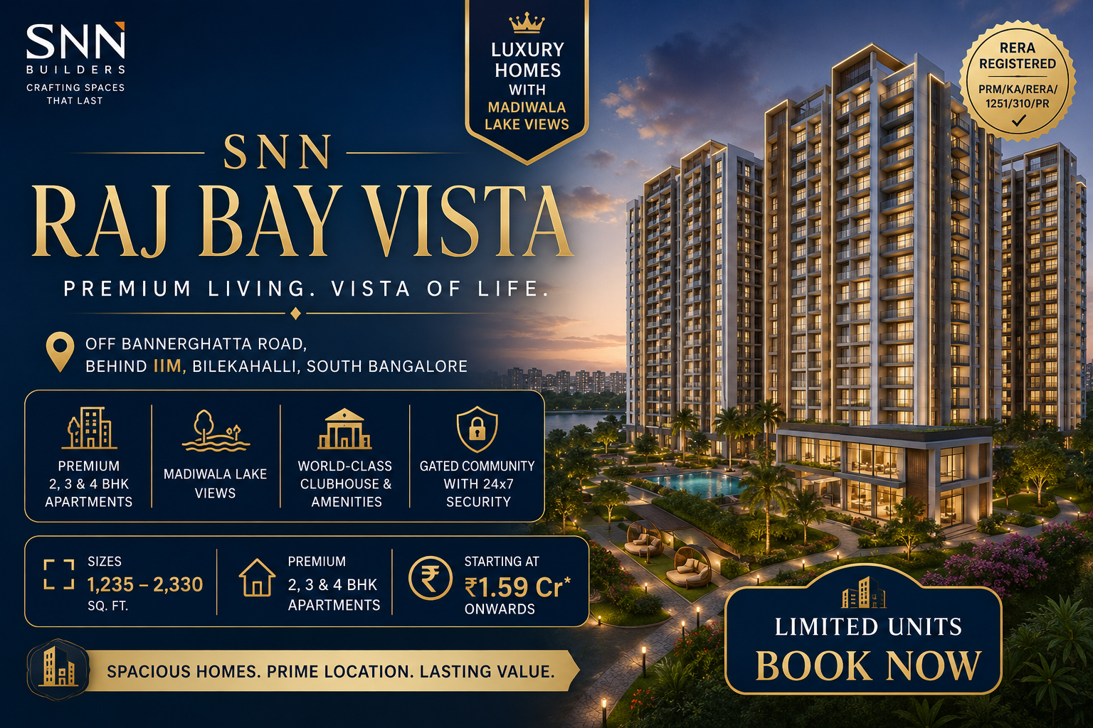 SNN Raj Bay Vista - Premium Apartments Bangalore