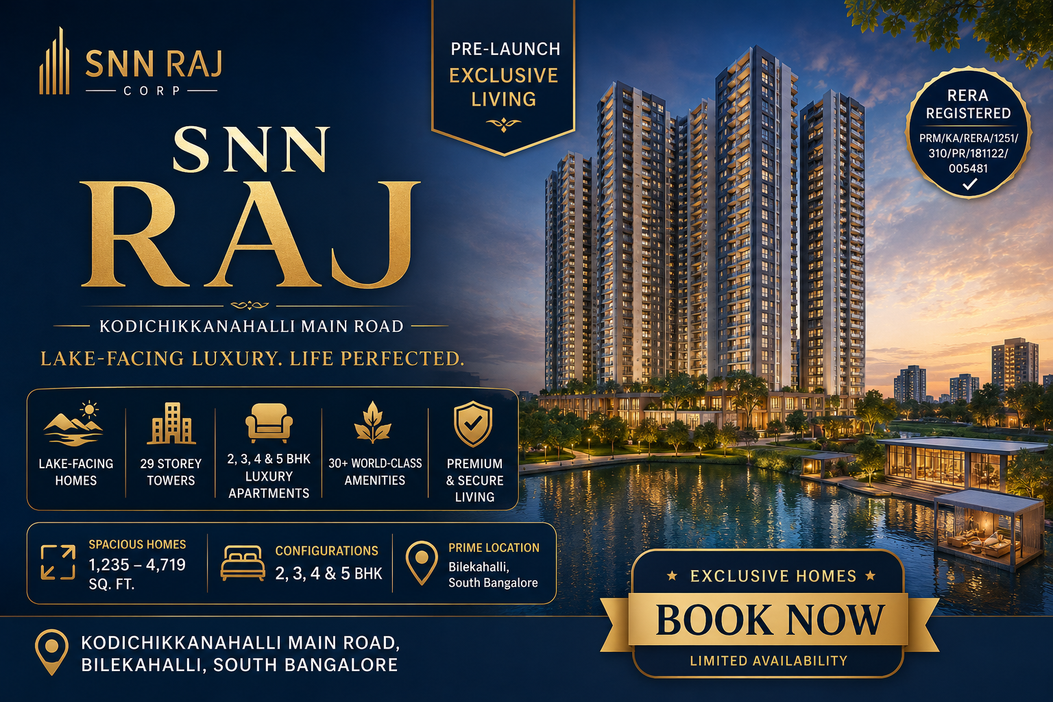 SNN Raj Bay Vista - Premium Apartments Bangalore